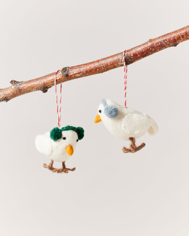 Felted Bird Ornament