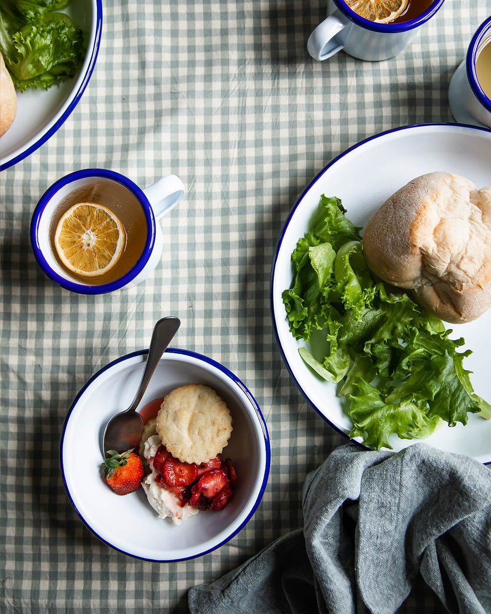 Everyday Enamelware Place Setting