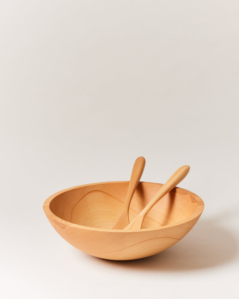 Beech Wood Salad Servers